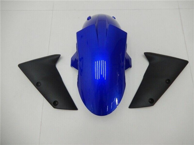 2005-2006 Kawasaki ZX6R Motorcycle Fairings - Blue Matte Black Canada