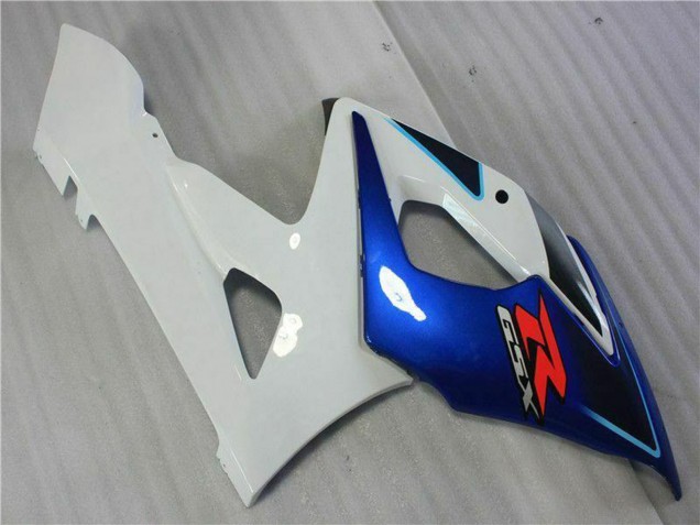 2005-2006 Suzuki GSXR 1000 Motorcycle Fairing Kits - White Blue Glossy Black Canada