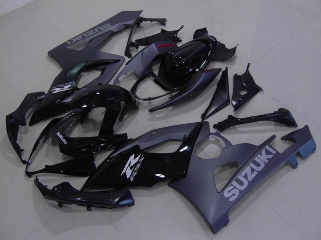 2005-2006 Suzuki GSXR 1000 Motorcycle Fairings Kit - Glossy Black Matte Black Canada