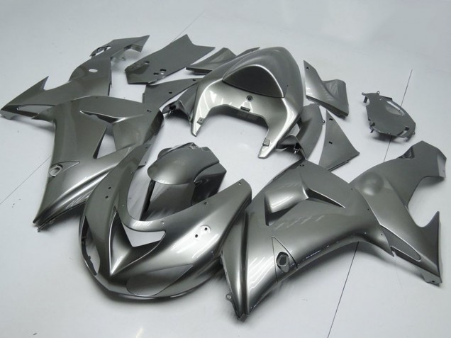 2006-2007 Kawasaki ZX10R Motorcycle Fairings - Glossy Grey Canada