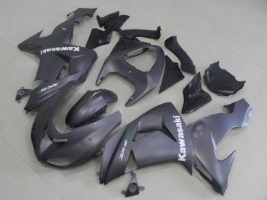 2006-2007 Kawasaki ZX10R Motorcycle Fairings - Matte Grey White Decal Canada