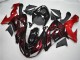 2006-2007 Kawasaki ZX10R Motorcycle Fairing - Glossy Black Red Flame Canada
