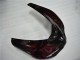 2006-2007 Kawasaki ZX10R Motorcycle Fairing - Glossy Black Red Flame Canada