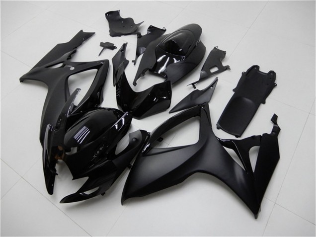2006-2007 Suzuki GSXR 600/750 Motorcycle Fairings - Matte Black Glossy Black Canada