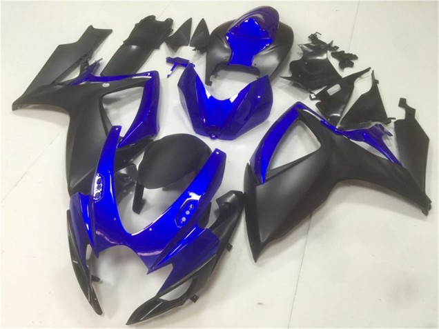 2006-2007 Suzuki GSXR 600/750 Motorcycle Fairings - Blue Matte Black Canada