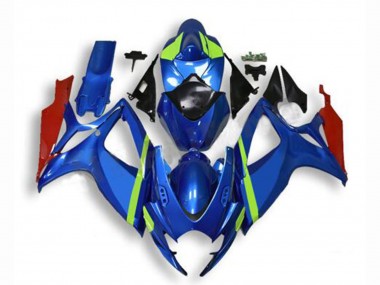 2006-2007 Suzuki GSXR 600/750 Motorcycle Fairings - Blue Green Red Canada