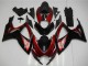 2006-2007 Suzuki GSXR 600/750 Motorcycle Fairing - Red Glossy Black Canada