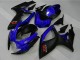 2006-2007 Suzuki GSXR 600/750 Motorcycle Fairings - Blue Matte Black Red Canada