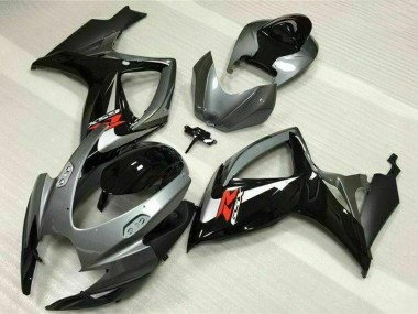 2006-2007 Suzuki GSXR 600/750 Motorcycle Fairings - Silver Grey Glossy Black Red Canada
