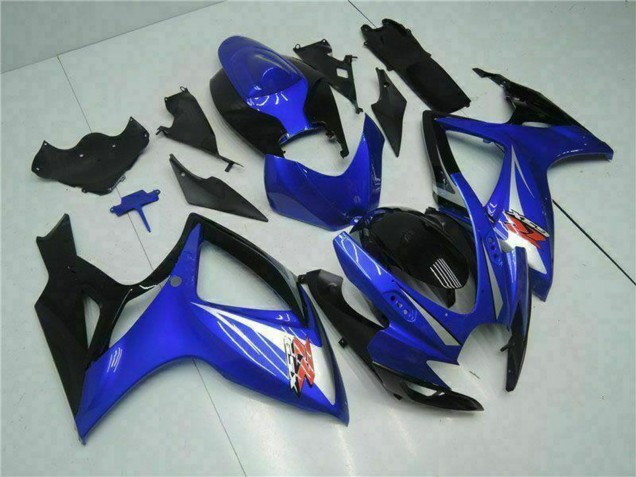 2006-2007 Suzuki GSXR 600/750 Motorcycle Fairings - Blue White Glossy Black Red Canada