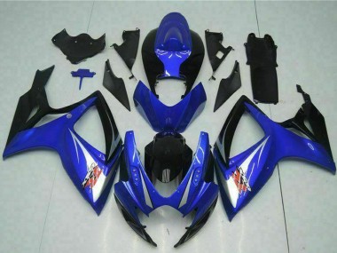2006-2007 Suzuki GSXR 600/750 Motorcycle Fairings - Blue White Glossy Black Red Canada