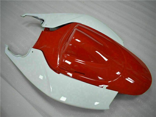 2006-2007 Suzuki GSXR 600/750 Motorcycle Fairings - White Red Glossy Black Stripe Canada