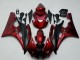 2006-2007 Yamaha YZF R6 Motorcycle Fairing Kits - Red Matte Black Canada