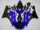 2006-2007 Yamaha YZF R6 Motorcycle Fairing - Blue Matte Black Canada