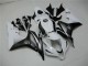 2007-2008 Honda CBR600RR Bike Fairings - White Glossy Black Canada