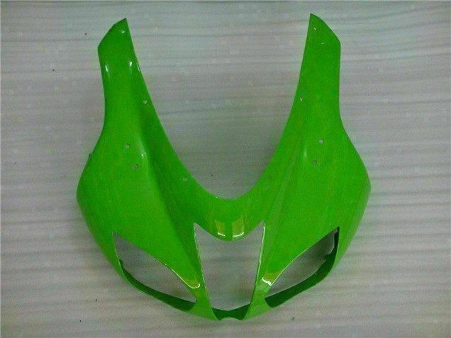 2007-2008 Kawasaki ZX6R Motorcycle Fairings - Green White Ninja Canada