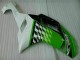 2007-2008 Kawasaki ZX6R Motorcycle Fairings - Green White Ninja Canada