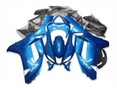 2007-2008 Kawasaki ZX6R Motorcycle Fairing - Blue Canada
