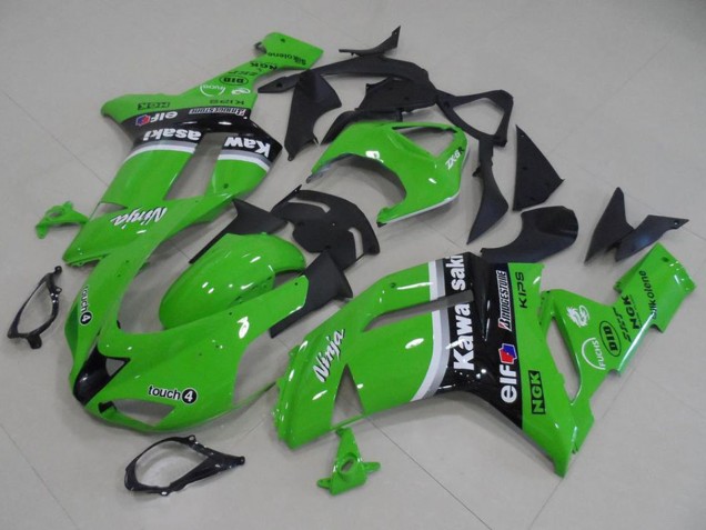 2007-2008 Kawasaki ZX6R Motorcycle Fairings - Green Arrow Canada