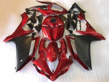 2007-2008 Yamaha YZF R1 Motorcycle Fairings - Red Matte Black Canada