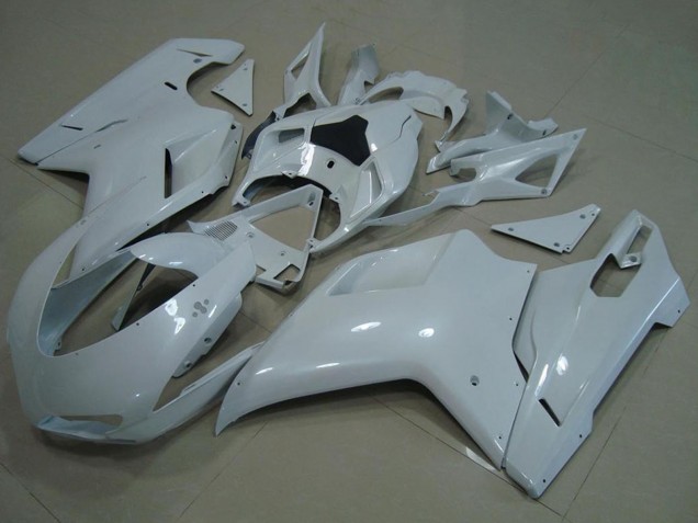 2007-2014 Ducati 848 1098 1198 Motorcycle Fairings - Glossy White Canada