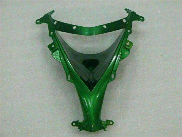 2008-2010 Kawasaki ZX10R Motorcycle Fairings - Glossy Black Green Flame Canada