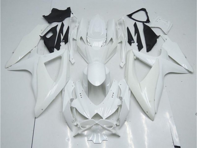 2008-2010 Suzuki GSXR 600/750 Motorcycle Fairing - White Canada