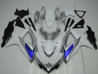 2008-2010 Suzuki GSXR 600/750 Motorcycle Fairings - Silver White Blue Black Canada