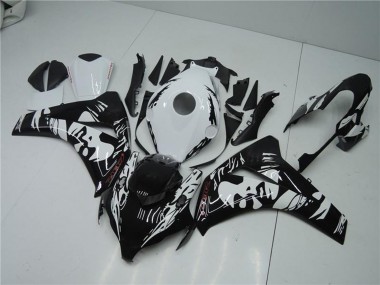 2008-2011 Honda CBR1000RR Abs Fairings - White Glossy Black Canada