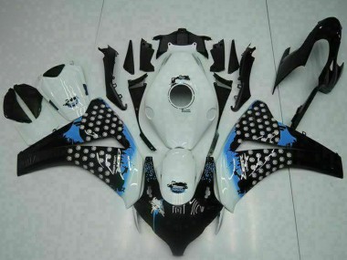 2008-2011 Honda CBR1000RR Motorcycle Fairing - White Blue Glossy Black Canada