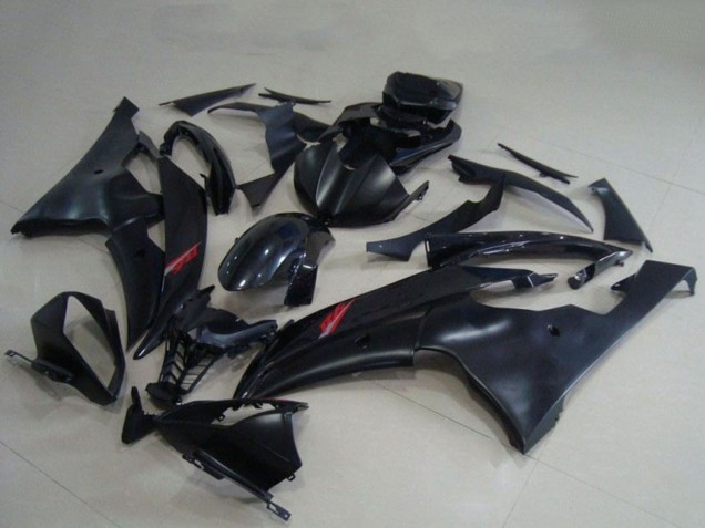 2008-2016 Yamaha YZF R6 Motorcycle Fairings - Glossy Black Matte Black Canada