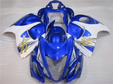2008-2020 Suzuki GSXR 1300 Hayabusa Motorcycle Fairings - White Blue Canada