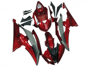 2008-2016 Yamaha YZF R6 Motorcycle Fairings - Red Grey Canada