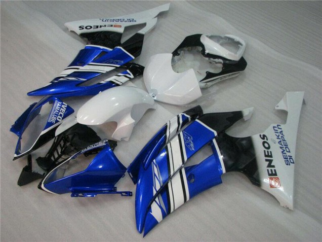 2008-2016 Yamaha YZF R6 Motorcycle Fairings - White Blue Black ENEOS Semakin Didepan Canada