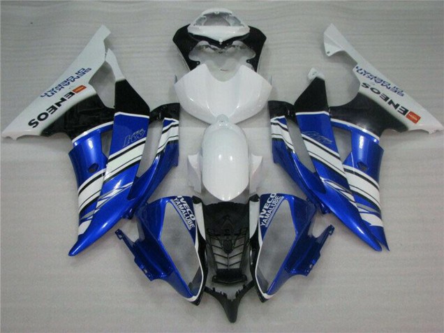 2008-2016 Yamaha YZF R6 Motorcycle Fairings - White Blue Black ENEOS Semakin Didepan Canada