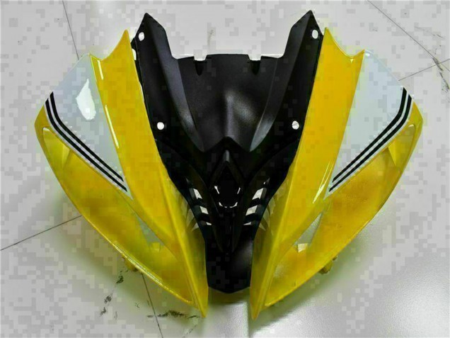 2008-2016 Yamaha YZF R6 Motorcycle Fairings - Yellow White Glossy Black Canada