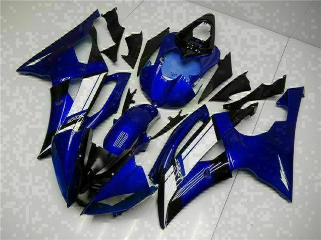 2008-2016 Yamaha YZF R6 Motorcycle Fairings - Blue White Canada
