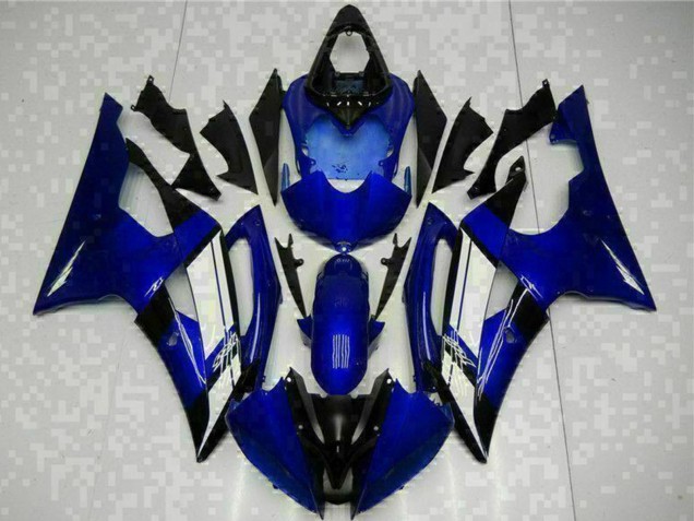 2008-2016 Yamaha YZF R6 Motorcycle Fairings - Blue White Canada