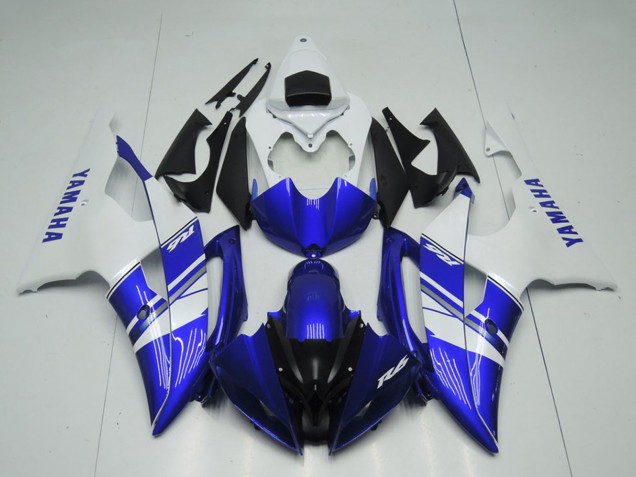 2008-2016 Yamaha YZF R6 Motorcycle Fairings - White Blue Black OEM Style Canada