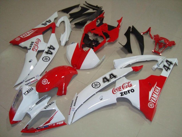 2008-2016 Yamaha YZF R6 Motorcycle Fairings - White Red Cocacola 44 Canada