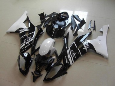 2008-2016 Yamaha YZF R6 Motorcycle Fairing - White Glossy Black Canada
