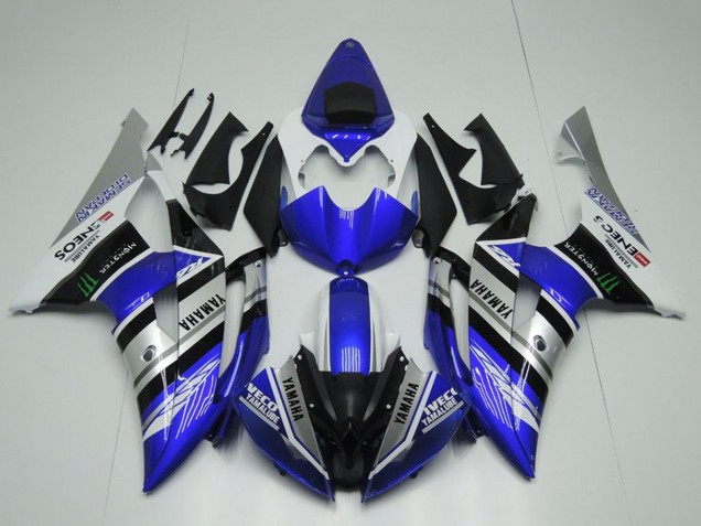 2008-2016 Yamaha YZF R6 Motorcycle Fairings - White Blue Silver Black Monster ENEOS Yamalube Semakin Didepan Canada
