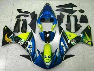 2009-2011 Yamaha YZF R1 Motorcycle Fairings - Blue Yellow Shark Canada