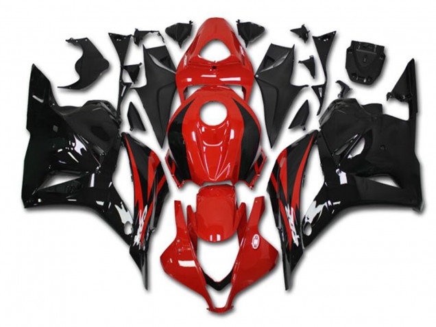 2009-2012 Honda CBR600RR Motorcycle Fairing Kits - Red Glossy Black Canada