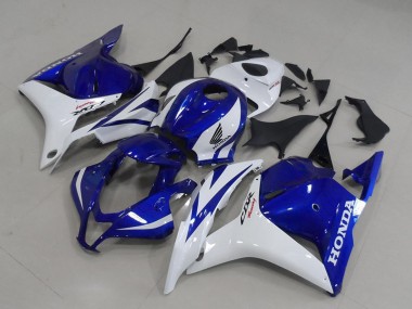 2009-2012 Honda CBR600RR Motorcycle Fairings - White Blue Canada