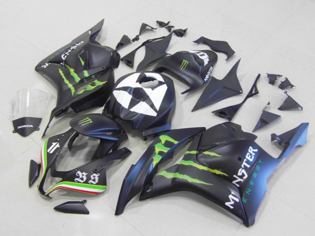 2009-2012 Honda CBR600RR Motorcycle Fairings - Matte Black Blue Green Monster Canada