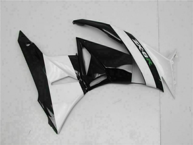 2009-2012 Kawasaki ZX6R Motorcycle Fairings - Glossy Black White Canada