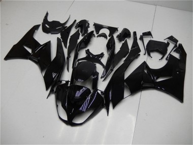 2009-2012 Kawasaki ZX6R Motorcycle Fairings - Glossy Black Canada