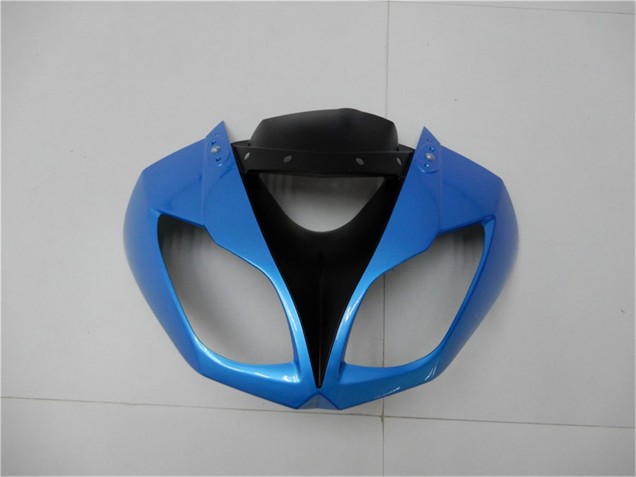 2009-2012 Kawasaki ZX6R Motorcycle Fairings - Light Blue Glossy Black Canada