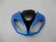 2009-2012 Kawasaki ZX6R Motorcycle Fairings - Light Blue Glossy Black Canada